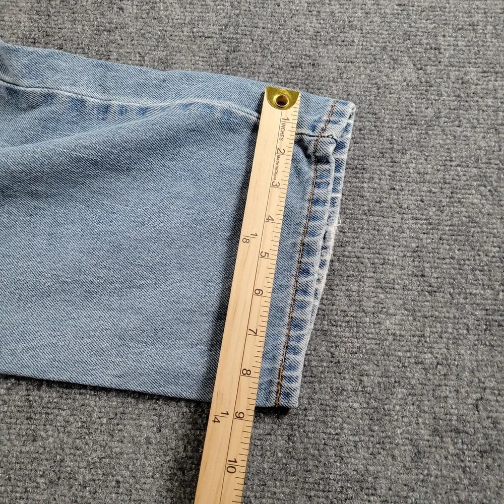 Levis 550 Jeans Mens (Label 38x36) Relaxed Fit Tapered Hipster Black Batwing Tag - Picture 7 of 10